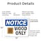 Signmission Wood Only, 14 in W x Rectangle, Plastic OS-2PACK-NS-P-1014-L-19067 - alternate 5